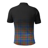 MacBeth Ancient Tartan Crest Polo Shirt - Thistle Black Style